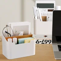 Органайзер для пульта дистанционного управления, держатель для пульта дистанционного управления для телевизора, многоцелевой настольный ящик для хранения, органайзер для спальни, гостиной, практичная коробка