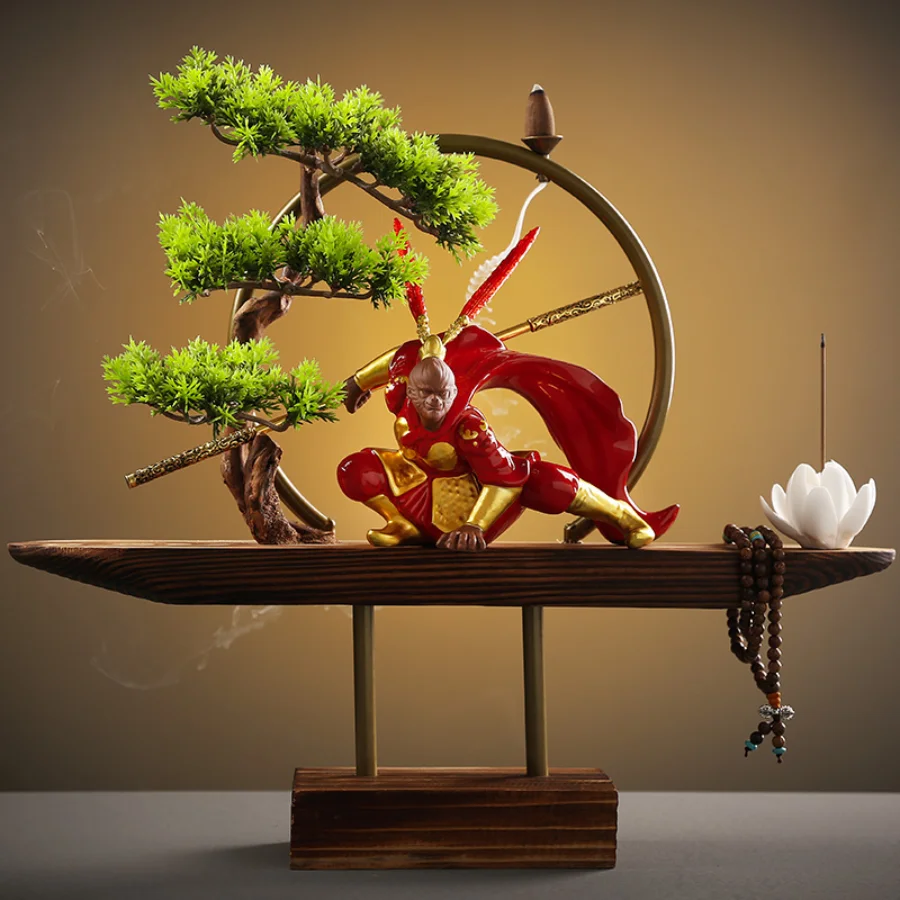 

Decoration Incense Burner Ornament Holder New Chinese Backflow Incense Burner Vintage Lotus Retro Antique Porta Inciensos Zen