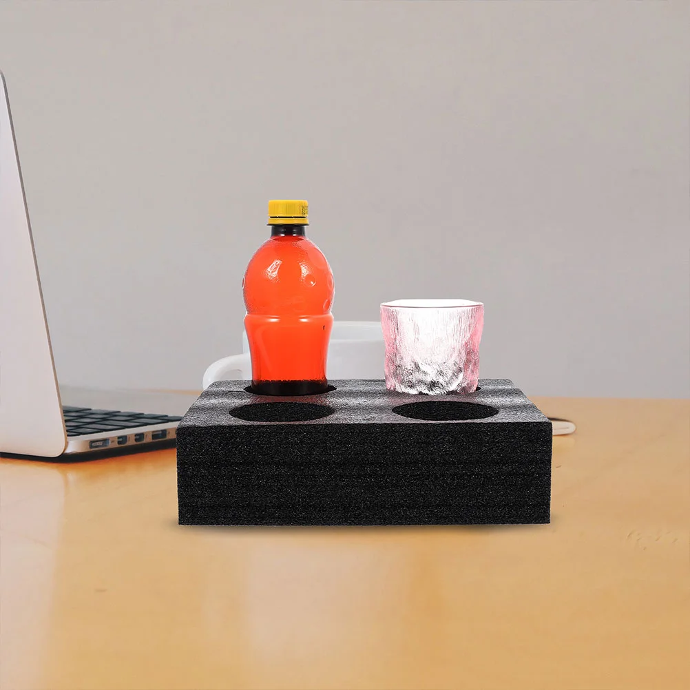Knitted Cotton Cup Holder Espresso Cup Coffee Carry Epe Foam Composite Pearl Carrier Tray Universal Adjustable Desk Stand Bike cup storage holder