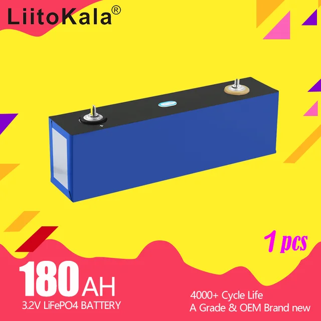 LiitoKala 3.2v 50ah LiFePO4 Cells High 3C 150A Discharge Current Bateria  for Diy 12v Ebike