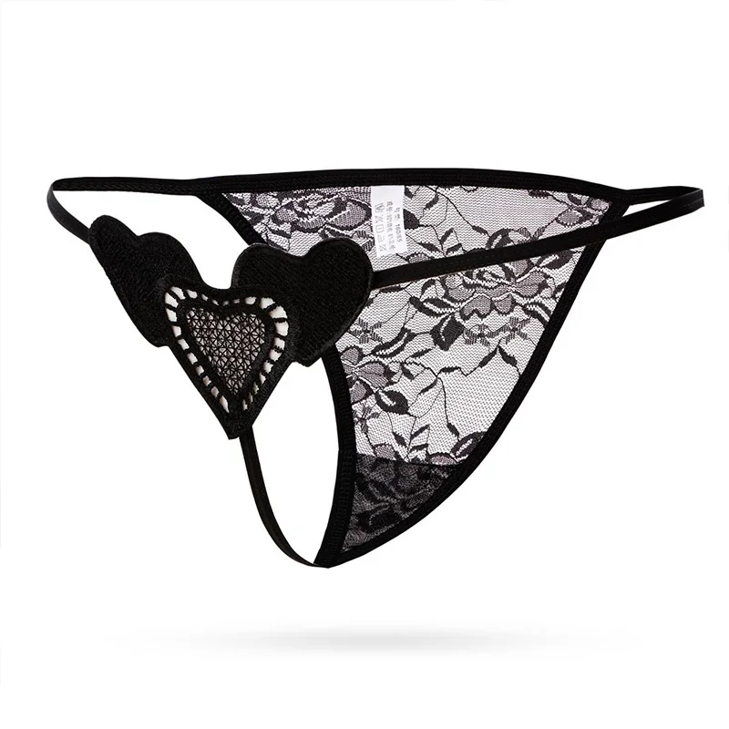 Sexy Transparent Lace Women Low Waist Panties Sexy Female Thong