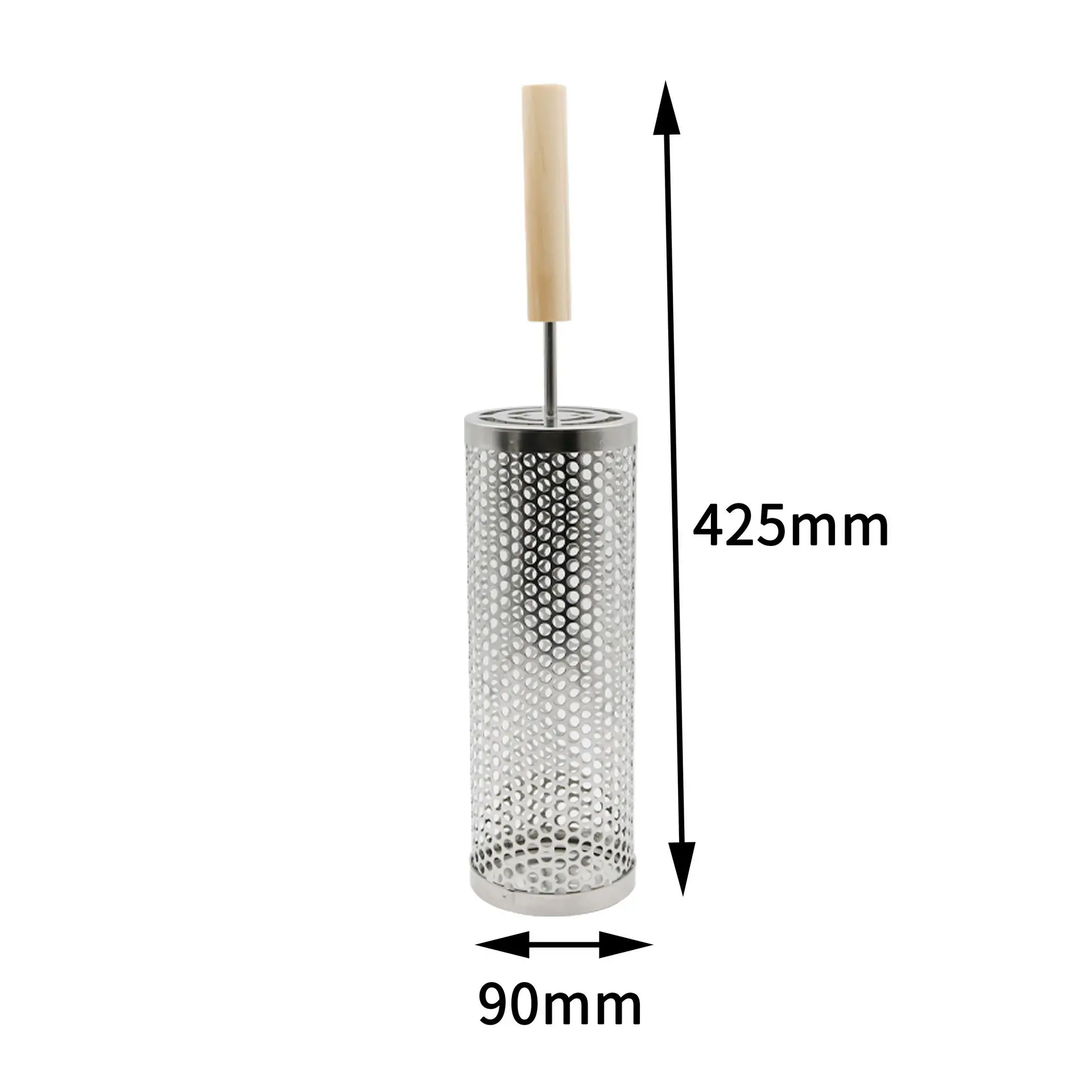 Rolling BBQ Cage 304 Stainless Steel Barbecue Mesh Barbecue Cages Grill BBQ Tools Rolling Grill Basket Outdoor Tools