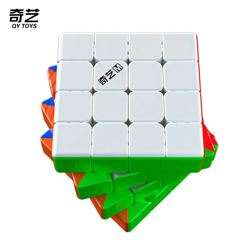 [ECube] QiYi M Pro 4x4x4 Cube Magnetic 4x4 M Pro Professional Speed Cube Stickerless Magnet Magic Educational Toys 4