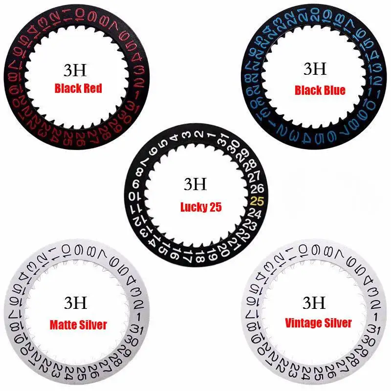 Multicolor Date Wheel Watch Calendar Disc for Versatile Clock Movements