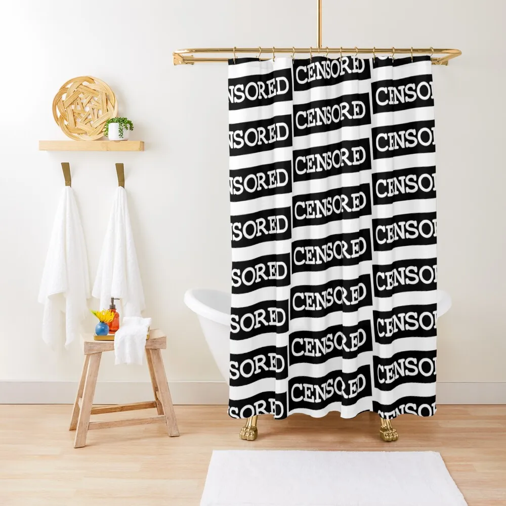 

Censored Shower Curtain Waterproof Bath And Anti-Mold Bathroom Accessories Modern Showers For Bathroom Curtain