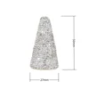Sparkling Diamond Solid Wood Rings Display Stands Jewelry Rack Cone Shape Rings Holders Single Finger Rings Showcase Stand 3