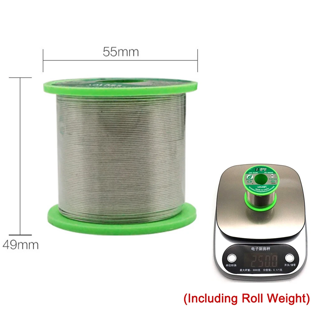 250g Lead-free Solder Wire 0.5/0.6/0.8/1.0/1.2/2.0mm Unleaded Lead Free Rosin Core for Electrical Solder RoHs