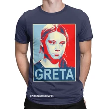 Camisetas de Greta Thunberg para hombres, camisa con diseño de icono de protección del medio ambiente, Harajuku, novedad