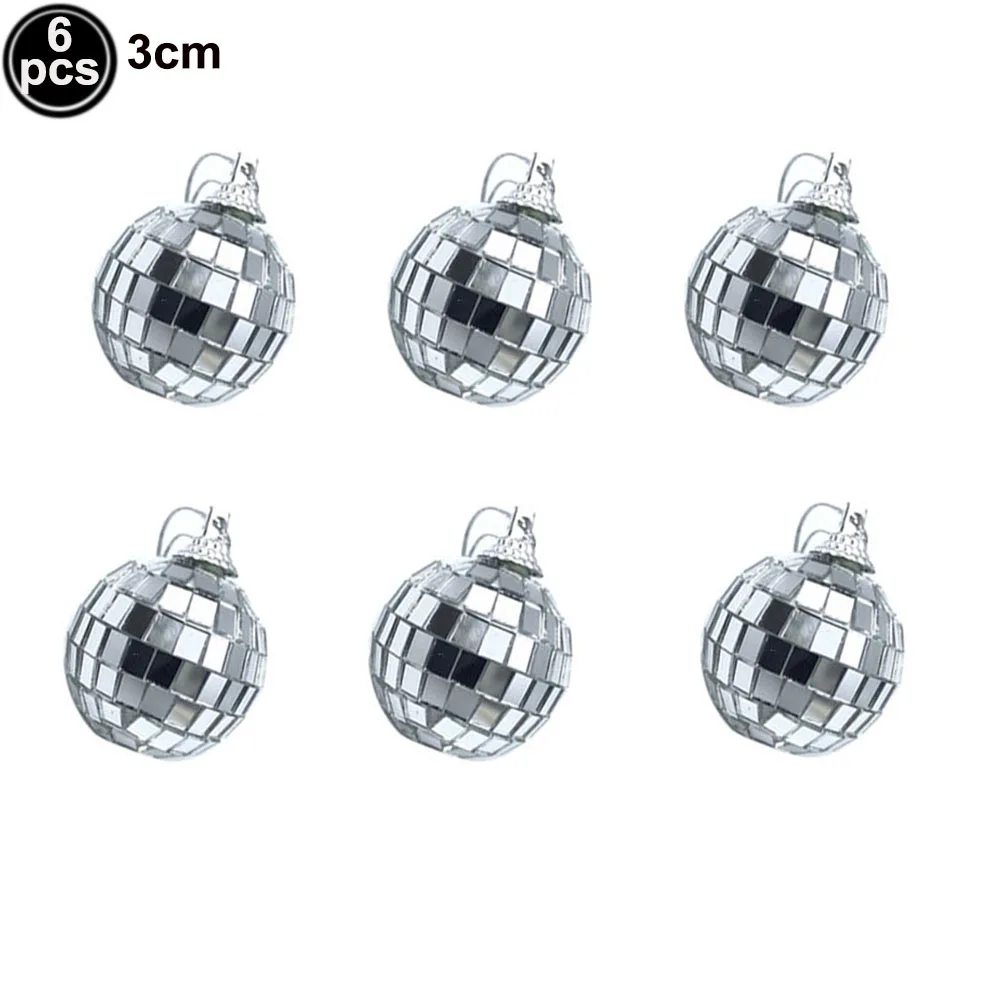 54 Pcs Disco Ball, Hanging Disco Ball Decor Ornaments Mini Silver Disco  Ball Cake Topper Mirror Ball Decorations 73s Disco Themed Party Wedding