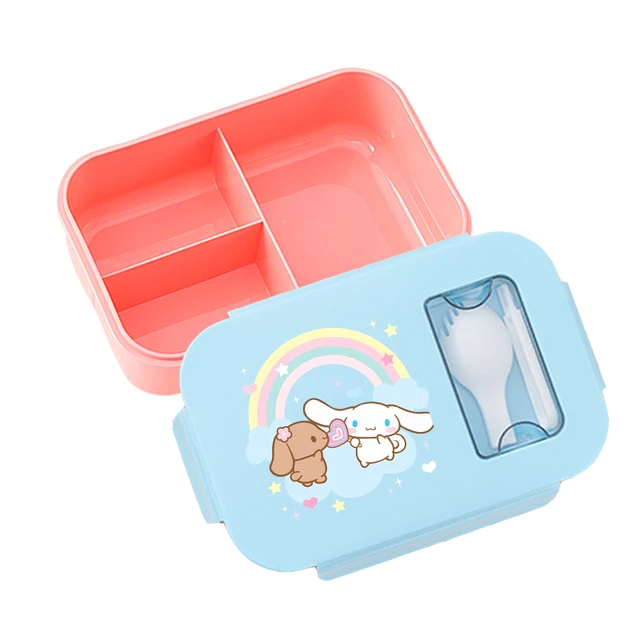 Sanrio Cinnamoroll Lunch Box Cartoon Printed Lunchboxs Kawaii Student Portable Food Storage Boxs Anime Insulated Container Gifts
