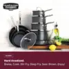 Pro Pots and Pans Set 20 Piece Hard Anodized Complete Cookware + Bakeware Set with Ultra Nonstick Diamond Coating, 4
