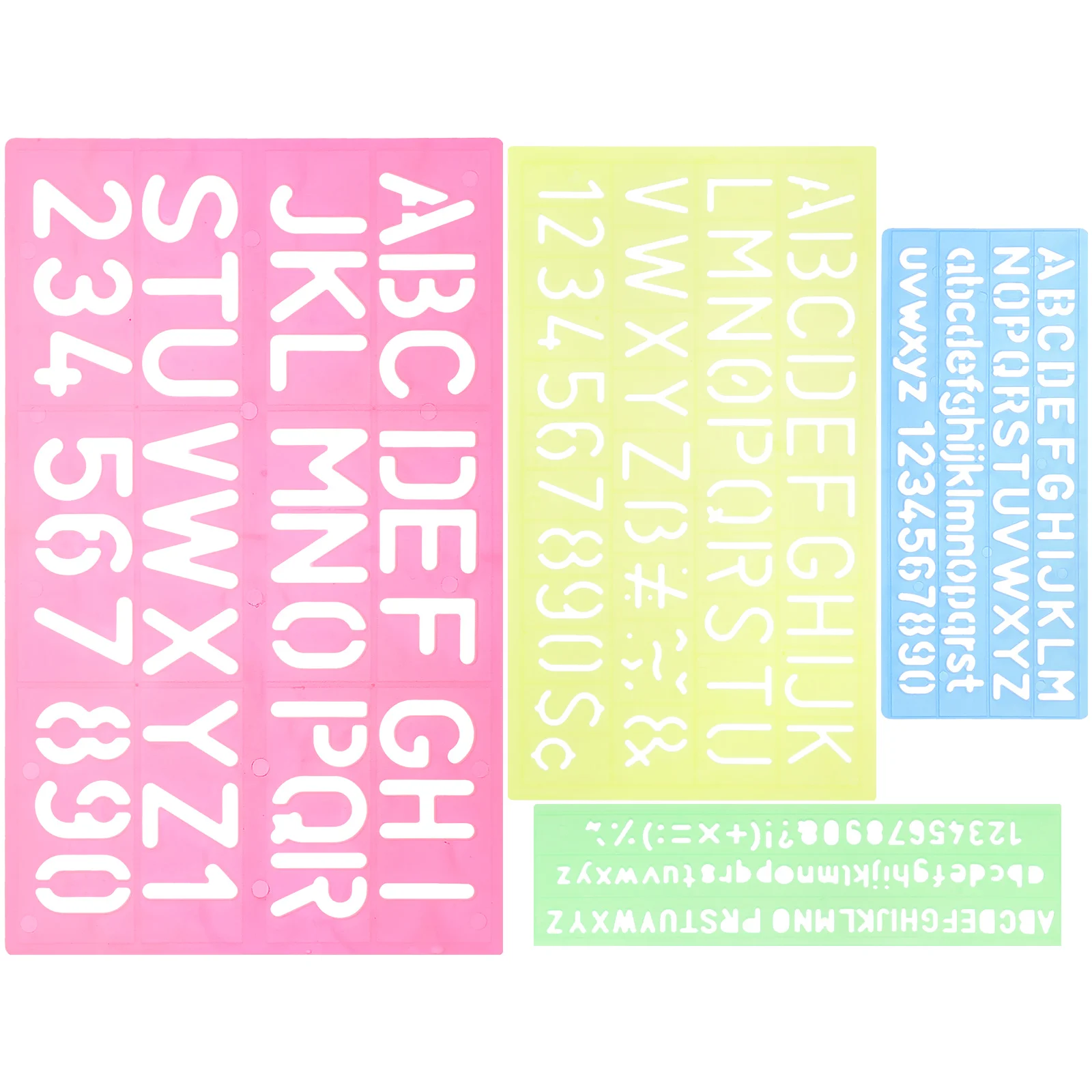 4 Pcs Digital Letter Caliper Educational Toy Toys Early Recognition Board Alphabet Exercise Number