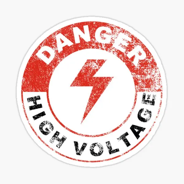 

Danger High Voltage 5PCS Car Stickers for Stickers Anime Art Cartoon Window Home Room Car Funny Bumper Background Print