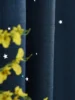 1PC Light Luxury Modern Black Night Hollowed Out Star Fashionable Curtains 2