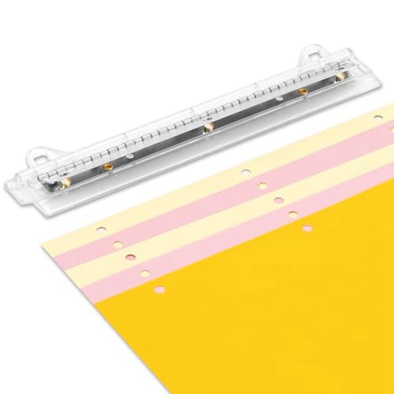 

3 Hole Binder, 3 Hole Punch, Portable Hole Punch For 3 Ring Binder, Suitable For School, Office, Easy To Use Fine Workmanship