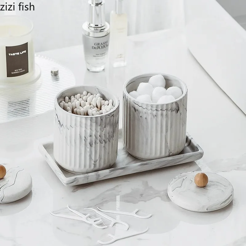 Simplicity Ceramic Storage Jar Desktop Makeup Brush Storage Jar