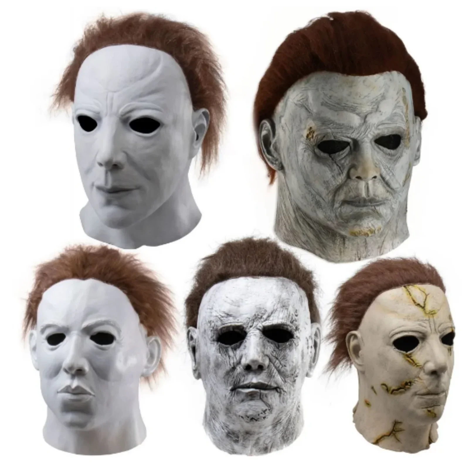 

Halloween Mask Michael Myers Cosplay Horror Bloody Demon Creepy Killers Latex Helmet Carnival Party Costume Props