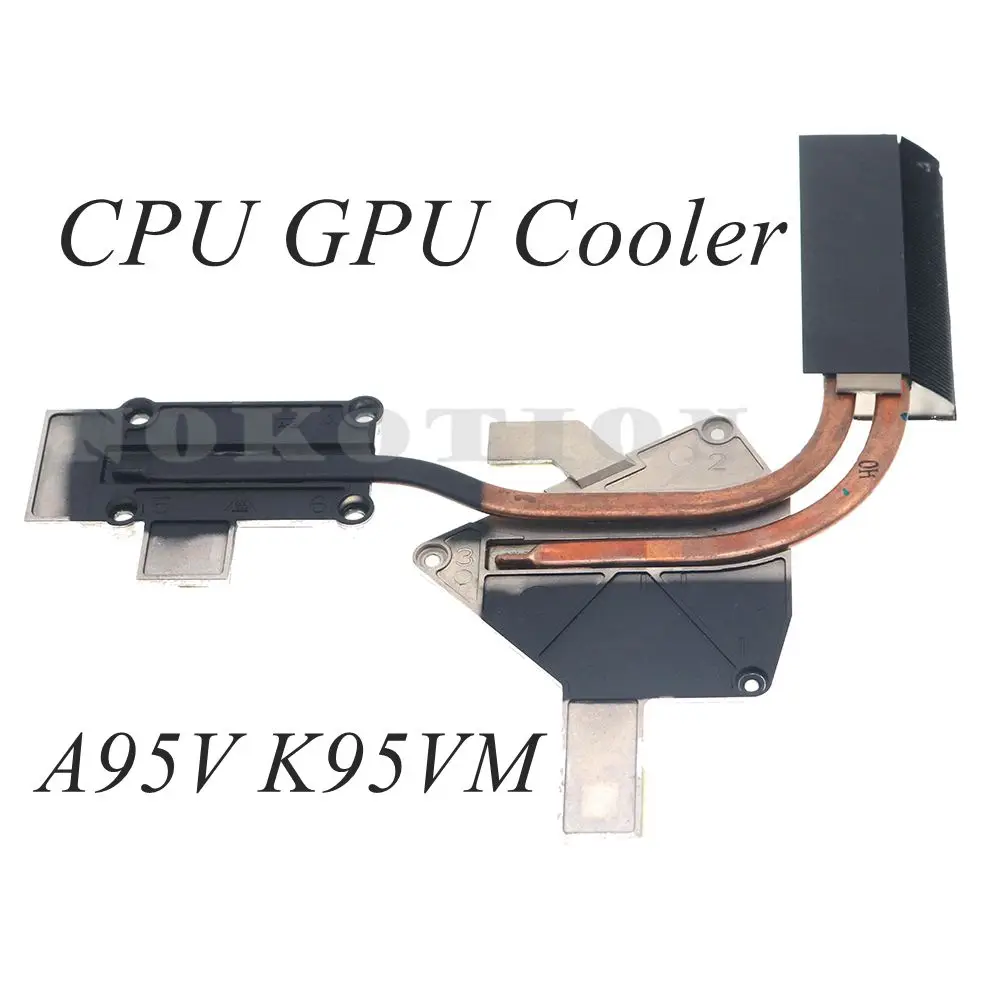 

QCL90 LA-8223P Radiator For ASUS A95V K95VM K95V K95VJ K95VB K95V laptop CPU GPU cooler Heatsink