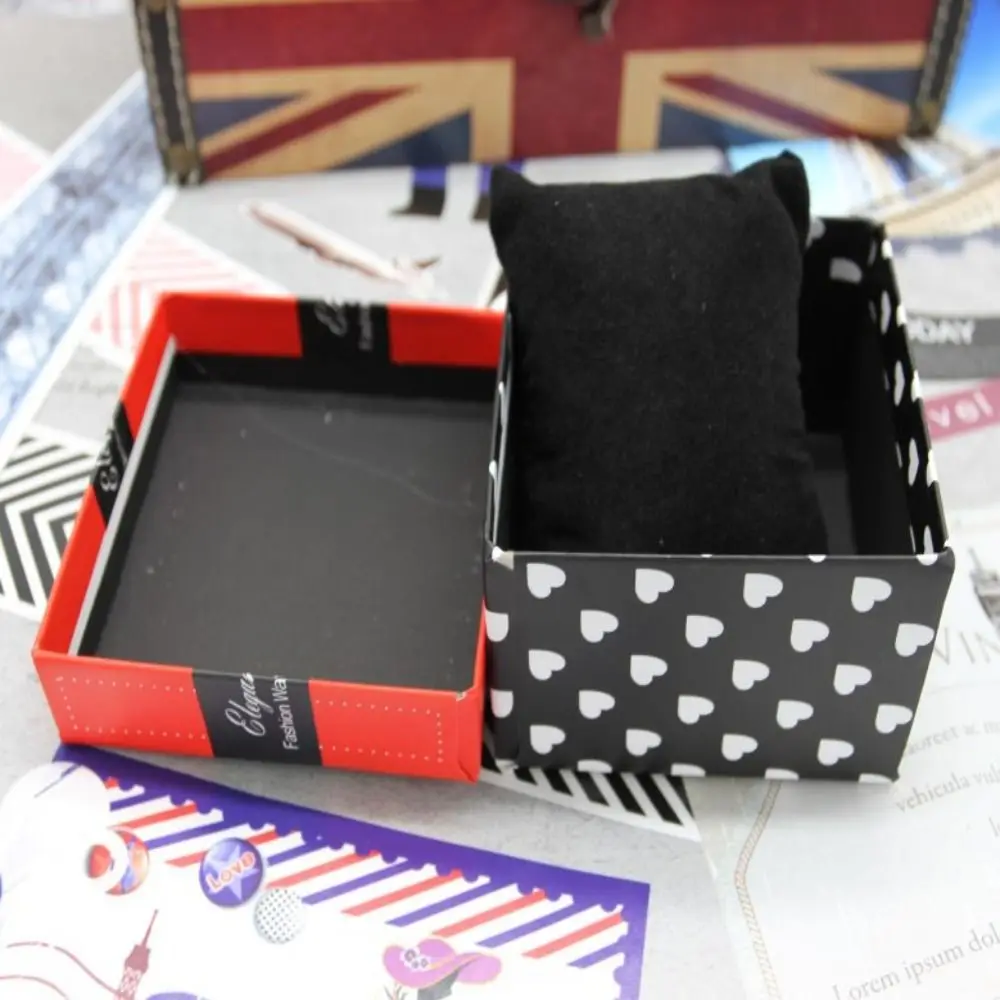 Simplicity Paper Watch Case Fall prevention Wear-resisting Bow Paper Box Durable Cartoon Bracelet Packaging Box