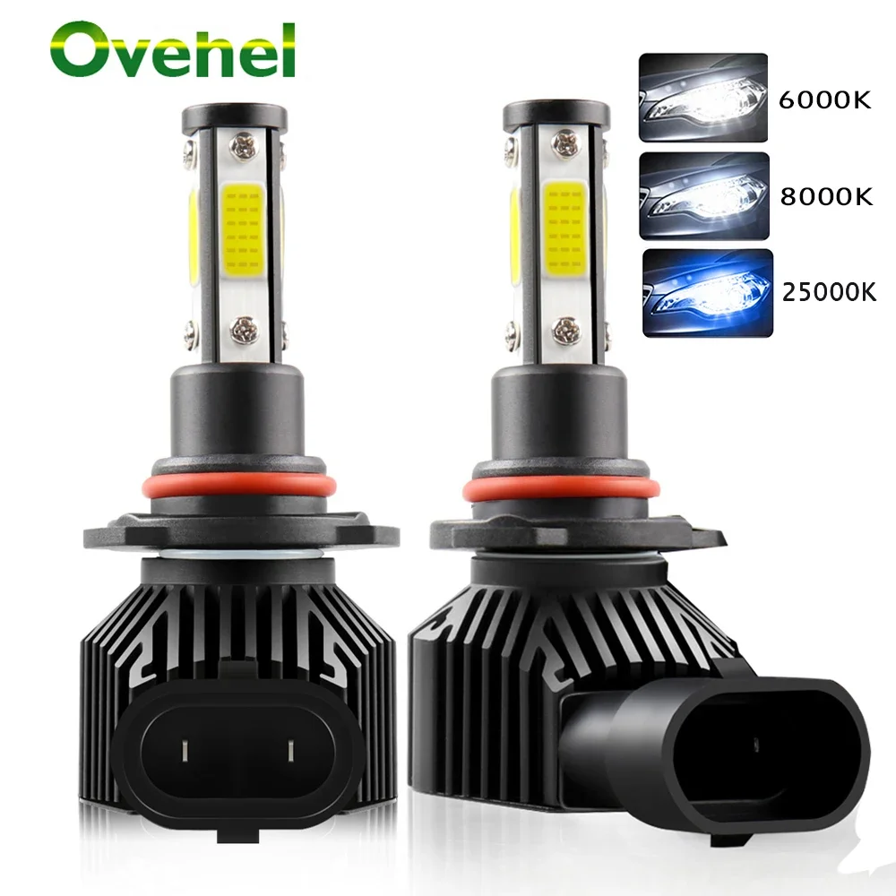 LED Lights LED Bulbs LED Headlights LED Car Lights LED Car Headlights Car Headlamps HID Headlight Bulbs OVEHEL 2pcs 360 Degree LED 140000LM H7 H11 LED Bulb H1 H4 H8 H9 9005 HB3 9006 HB4 Auto Car Headlight 6000K Fog Light 12V 6000K