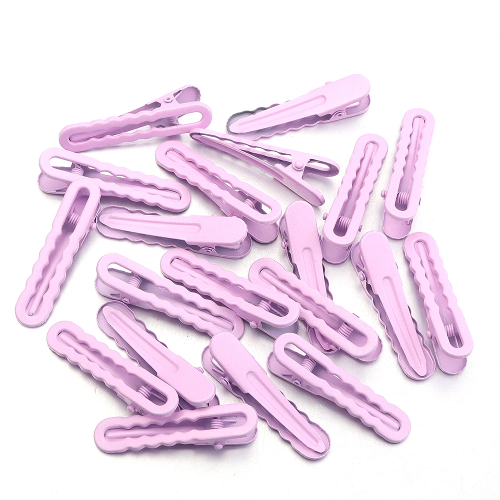 30 stücke Candy Farben Welle Haar Clip Entenschnabel Haar Clip Aushöhlen Barrettes Für DIY Frauen Mädchen Pony Clip Seite scheitel Haar Clip – Detail 6