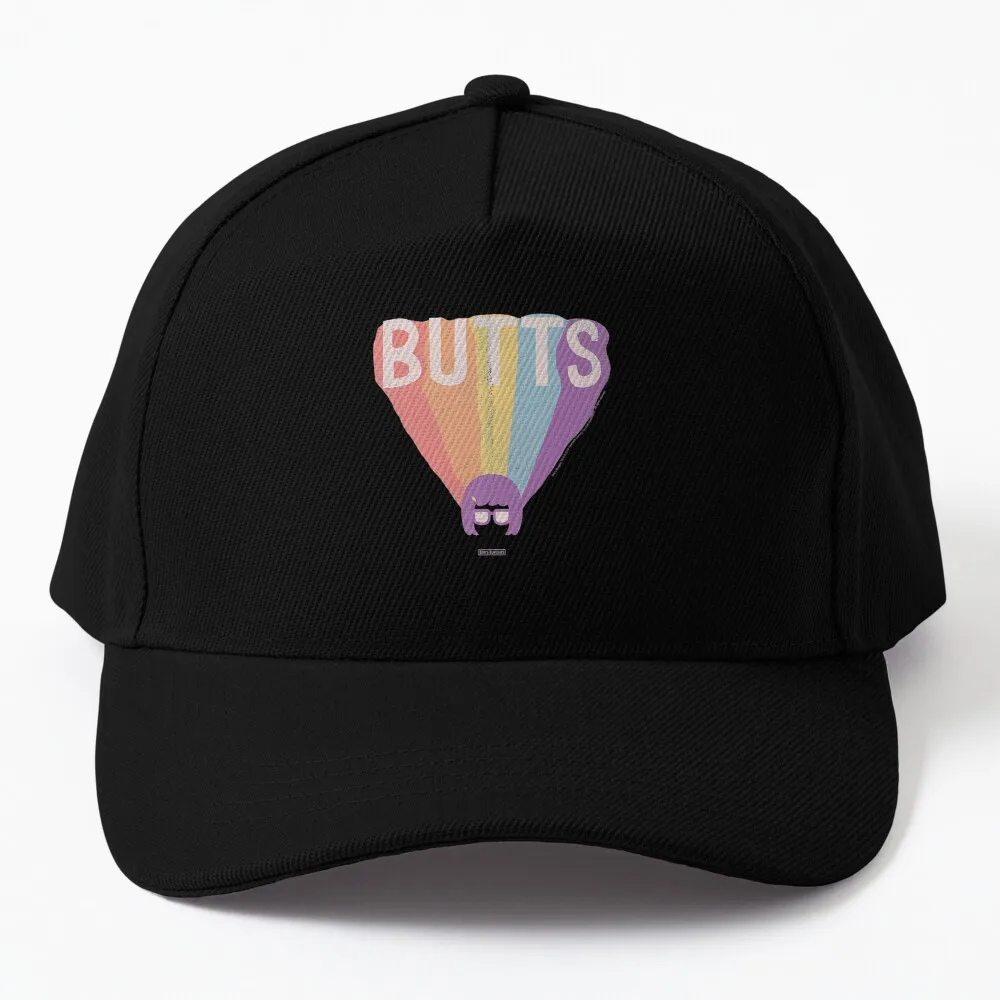 

Tina Butts Rainbow Extruded Baseball Cap Caps Rugby cute Woman Hats Men's