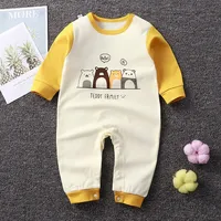 0-2 Age Baby Clothes Cartoon Long Sleeve Climbing Clothes Spring Autumn Newborn Underwear Jumpsuit Infantil Bodysuits Pajamas 2