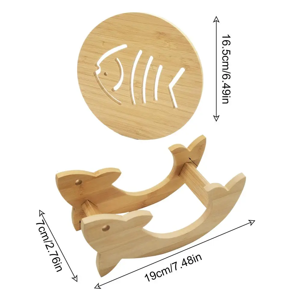"Zen" Bamboo Trivet & Stand Set - clHouse & Home