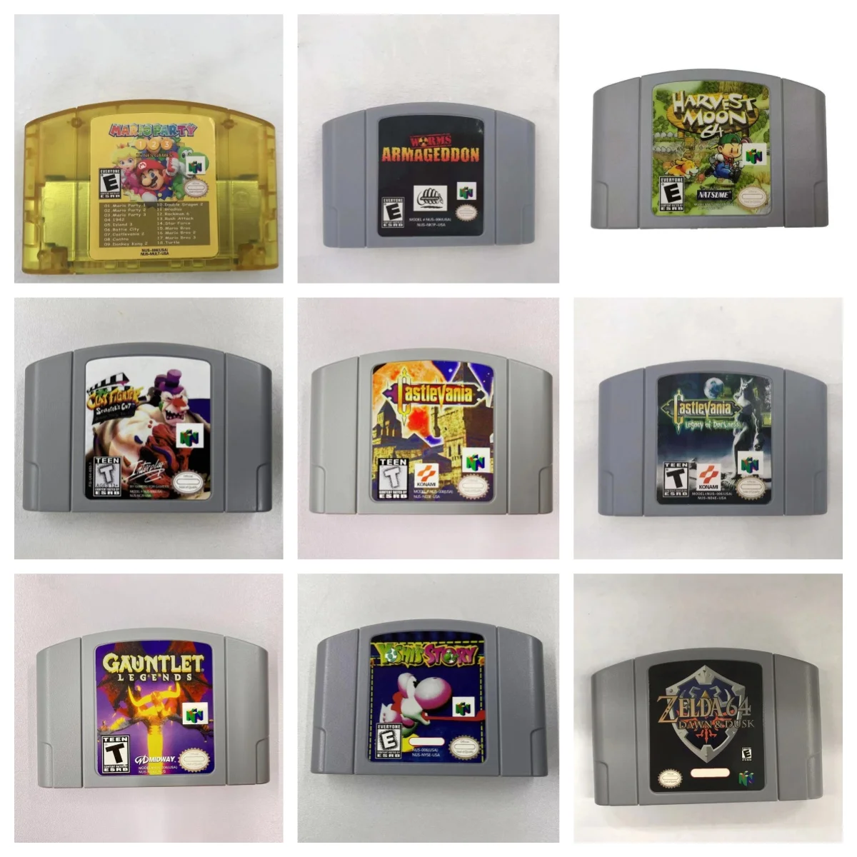 N64 American Version Game Cartridges 1