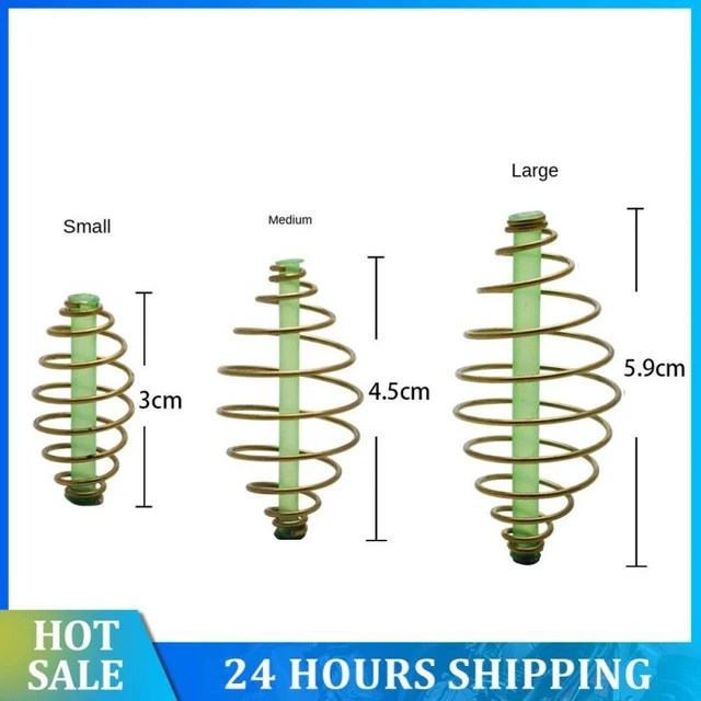 10pcs/lot Carp Fishing Spring Feeder Fishing Bait Cage Fishing