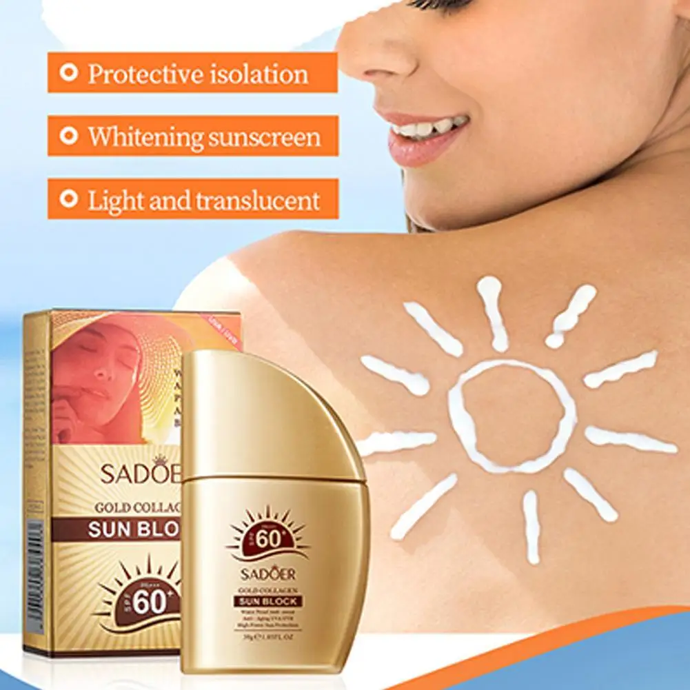Face Body Sunscreen SPF 60 Whitening Sun Cream Sunblock Skin Protective