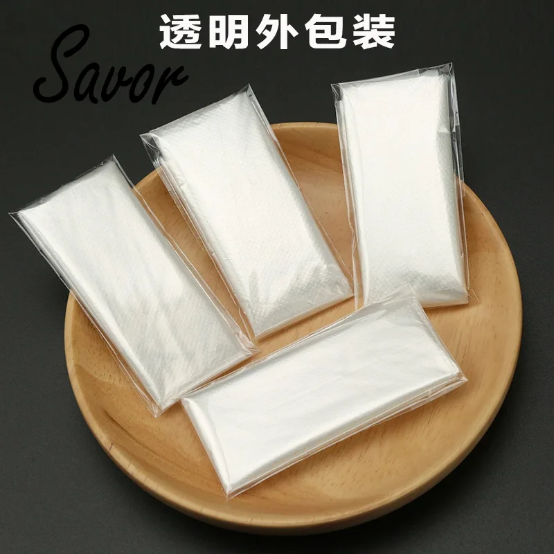 Disposable Food Gloves Independent Packaging Plastic Transparent Thick Film 200 Pairs/Set