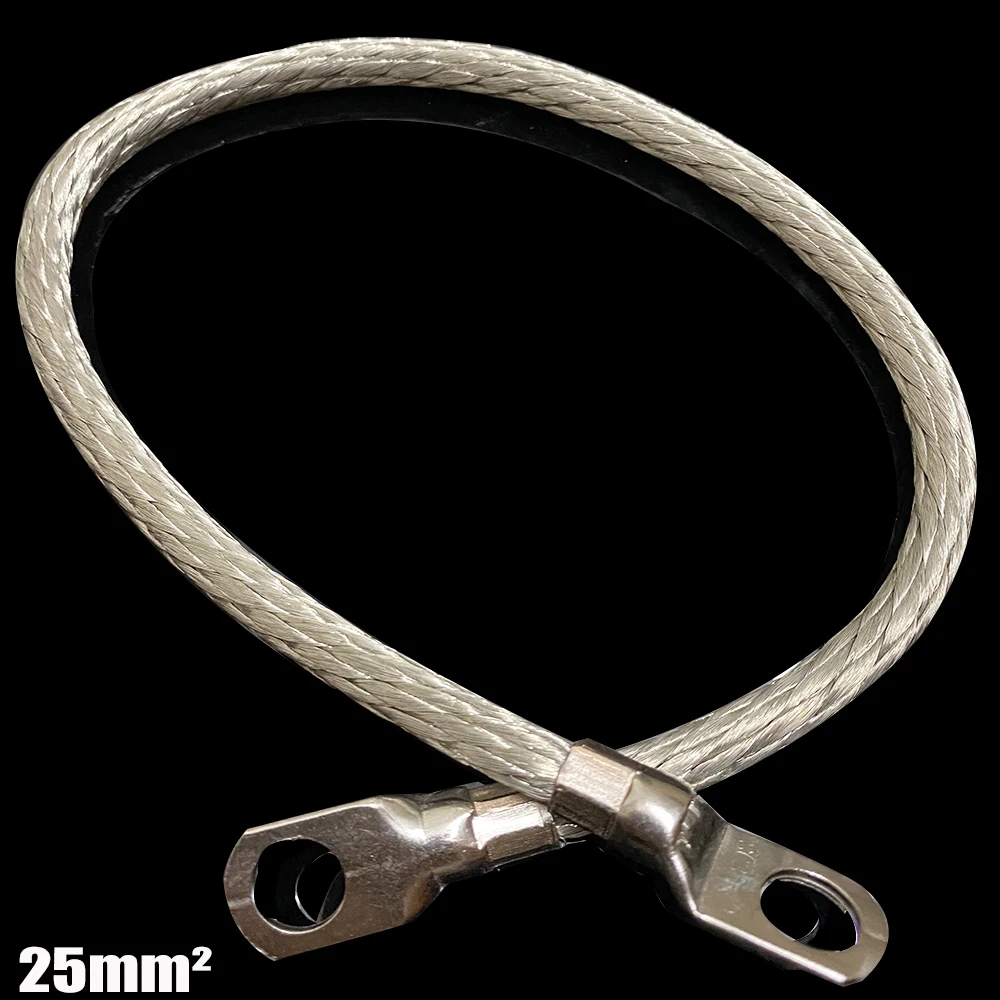 25mm2 Car Grounding Line Exhaust Pipe Ground Wire 30cm 40cm 50cm 100cm