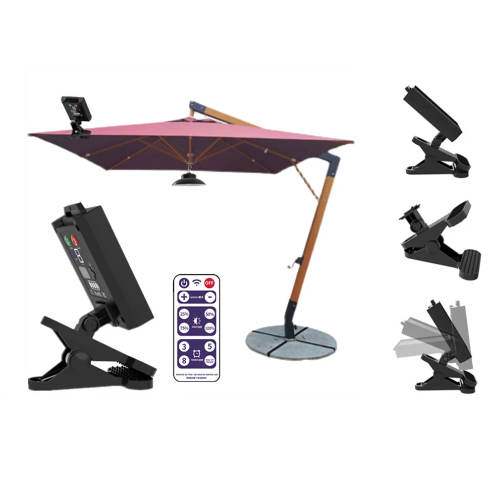 Description Picture 5 of itemOutdoor Patio Umbrella Lamp Set Solar Powered Light Remote Control For Garden Party IP66 Waterproof Design Convenient Control