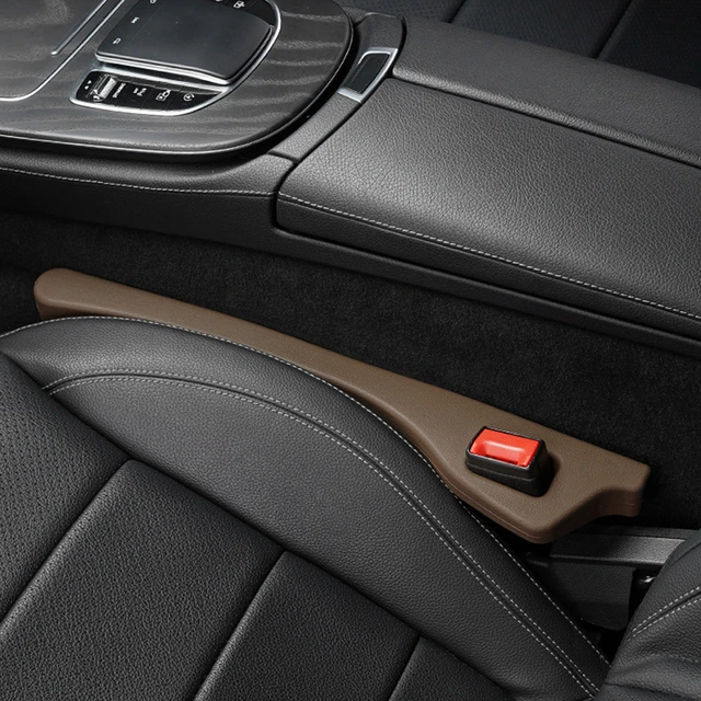 Beige Car Seat Gaps Filler Crevice Blocker Console Side Fill Strip