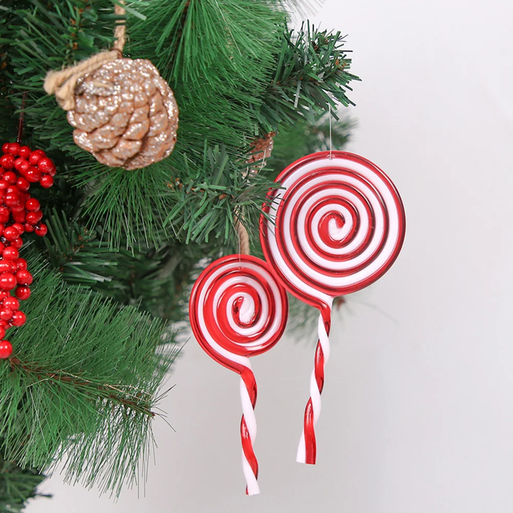 

Christmas Candy Lollipop Ornament Hanging Decoration Candy Pendant Christmas Lollipop Pendant Christmas Tree Decor Pendant