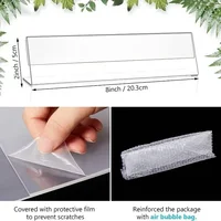 L Shape Table Sign Display Stand Name Price Card Holder Acrylic Slanting Sign Holder Table decoration and accessories 5