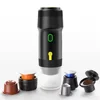 New Electric Portable Coffee Machine Portable Italian Espresso Machine for Car & Home 3-in-1 Capsule Powder Travel Coffee Maker 3