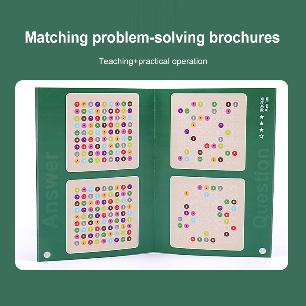 Wooden Sudoku Puzzles Board Game Brain Teaser Colorful Kids Adults Number Thinking Game Math Brain Teaser Desktop Toys Gifts New 5