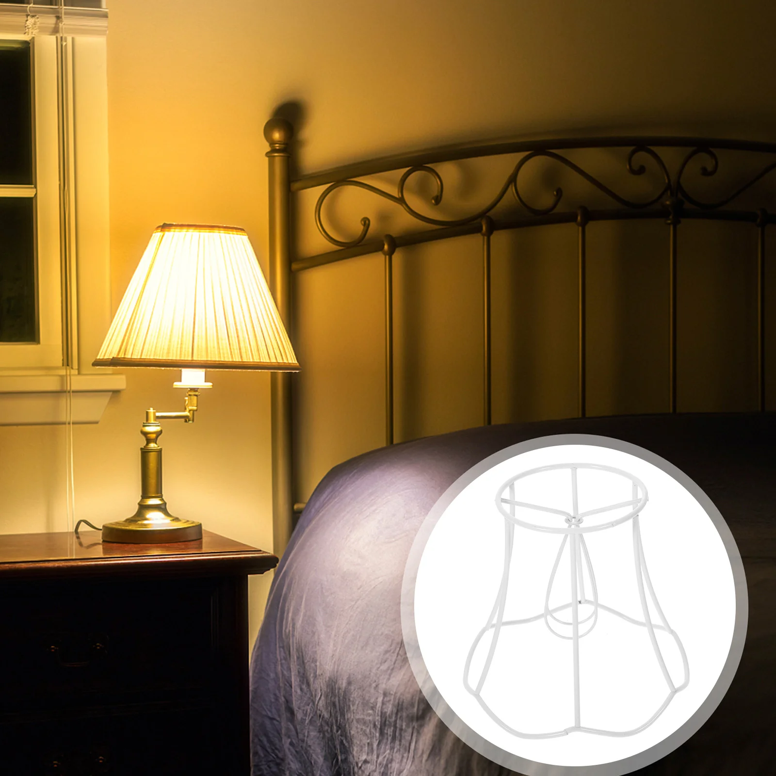 

DIY Homemade Table Lamp Chandelier Accessories Lampshade Frame Light House Decorations for Brackets Metal Décor