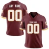 Custom Brown White American Football Jersey Personalized Printed Team Name Number Men Women Youth Kids Uniform Fans Gift 1