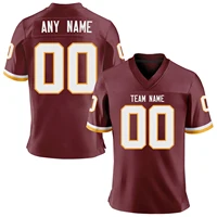 Custom Brown White American Football Jersey Personalized Printed Team Name Number Men Women Youth Kids Uniform Fans Gift 1
