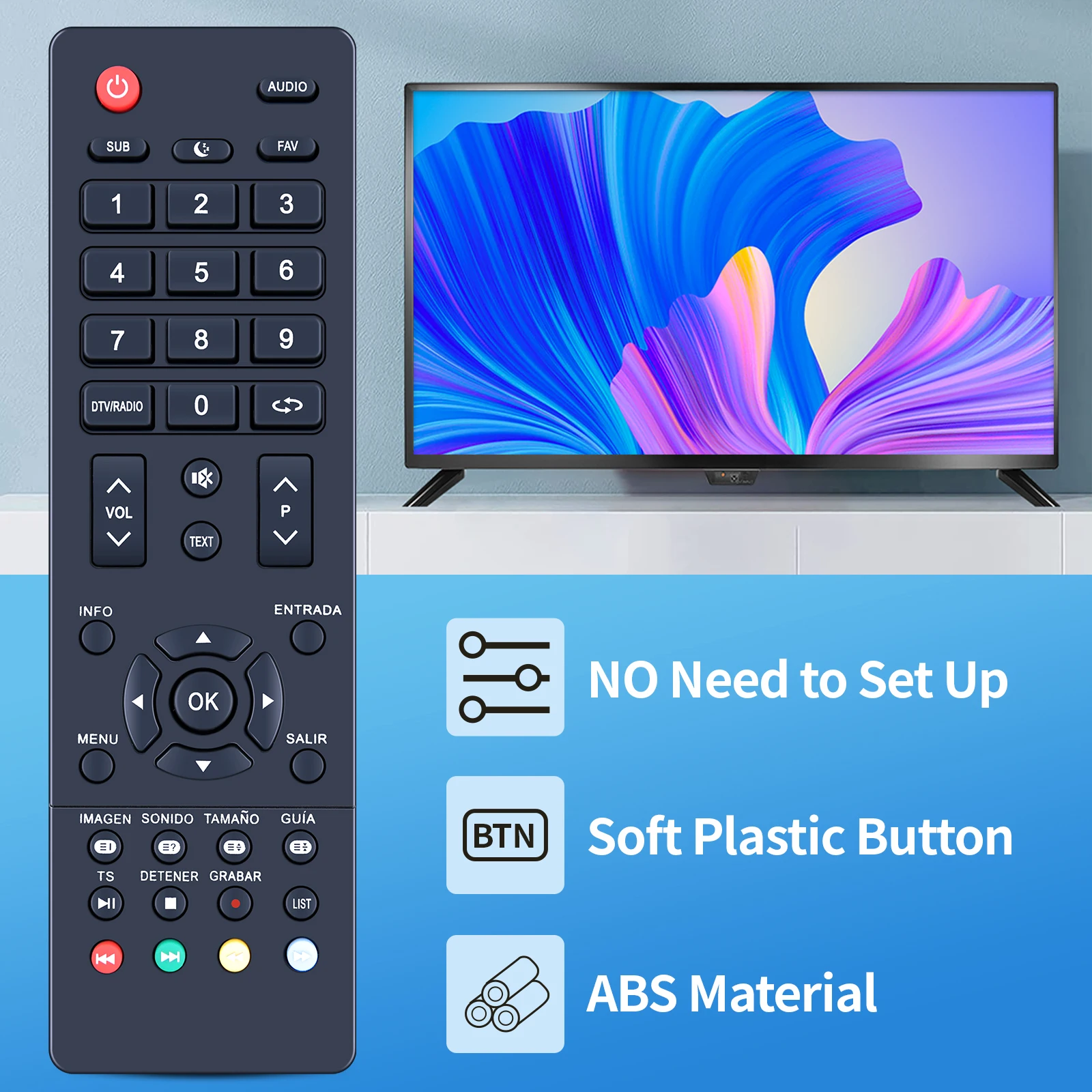 TD 시스템용 리모컨, 4K 스마트 TV, K24DLM8HS, K32DLM7H, K40DLM7F, K49DLM8U