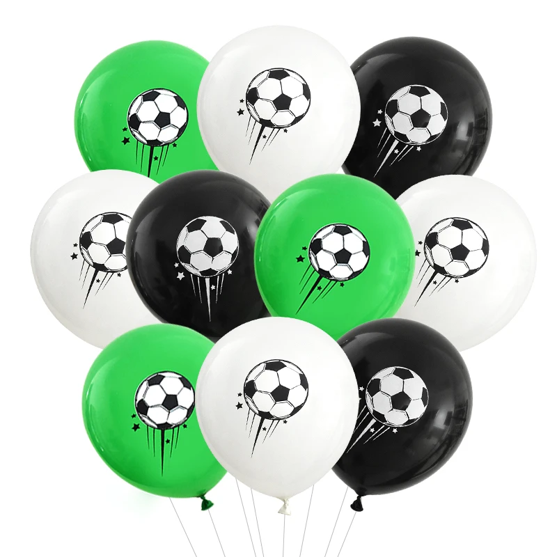 

12pcs Soccer Party Latex Balloons 12" Football Print Helium Balloon Kids Toy Boy Sports Theme Birthday Party Decoration Supplies