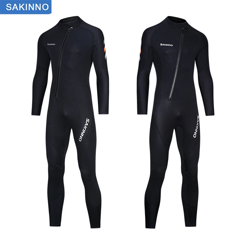 Owntop Muta da sub in neoprene da 5 mm per uomo e donna, spessa tuta bagnata, cerniera posteriore, maniche lunghe, UPF50+, mantiene al caldo, per immersioni, surf, nuoto, immersioni, snorkeling, sport