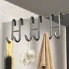 Stainless Steel Over Glass Door Shower Door Back Shower Towel Rack S-Shape Bathroom Bathrobe Hanger Holder Hooks 1