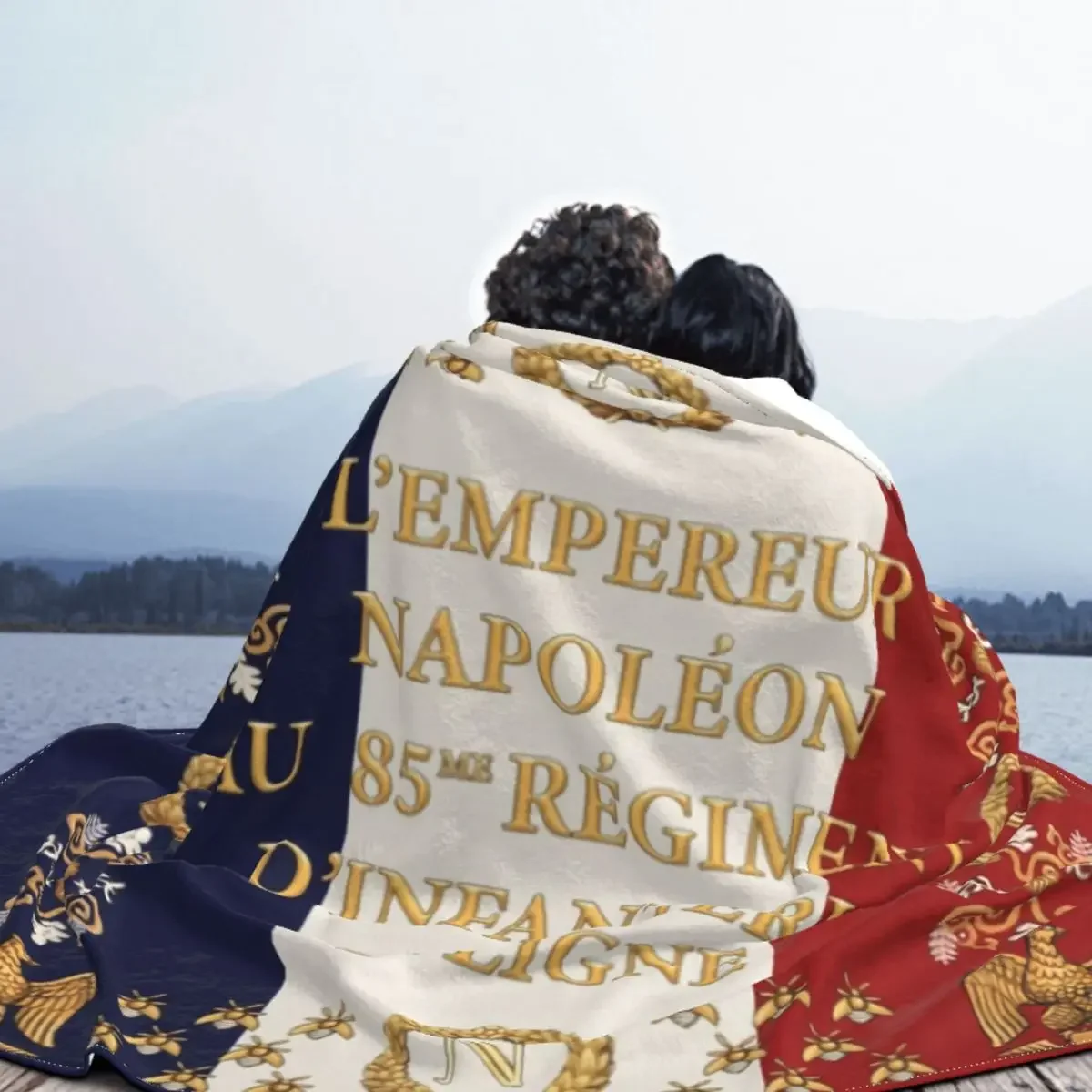 Napoleonic French 85th Regimental Flag REMASTERED Blanket Warm Fleece Soft Flannel Throw Blankets for Bed Couch Home Decor Gifts 4