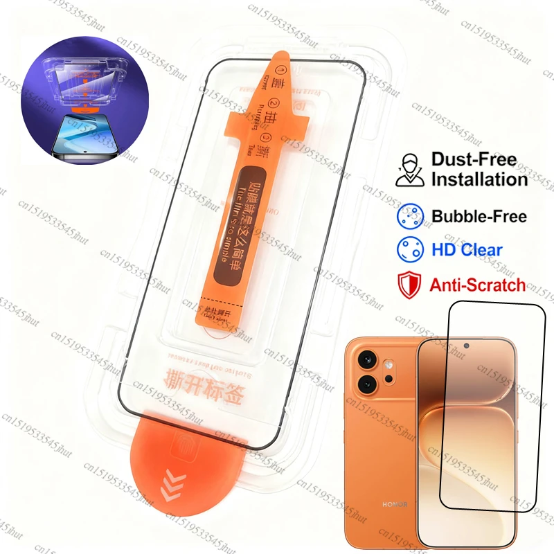 Premium Full Cover Tempered Glass Screen Protector - Dust-Free Design