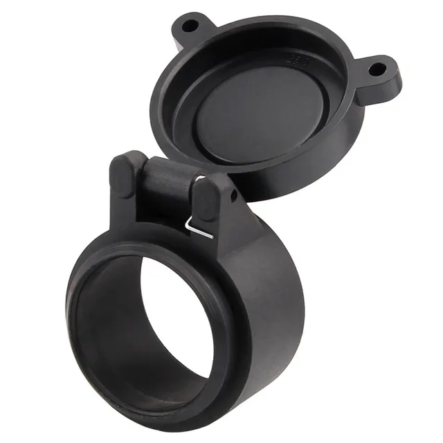 Dia 25-69mm Rifle Scope Lens Cover Flip Spring Up Quick Open Lens Protection Cover Dust Cap for Hunting Binoculars Scopes Sight 4