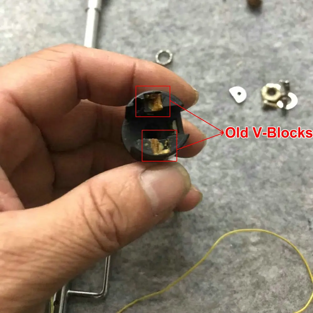 4PCS/Set Upgrade V-Block Rubber Bearings for Goldring Lenco L75 L76 L77 L78 B55